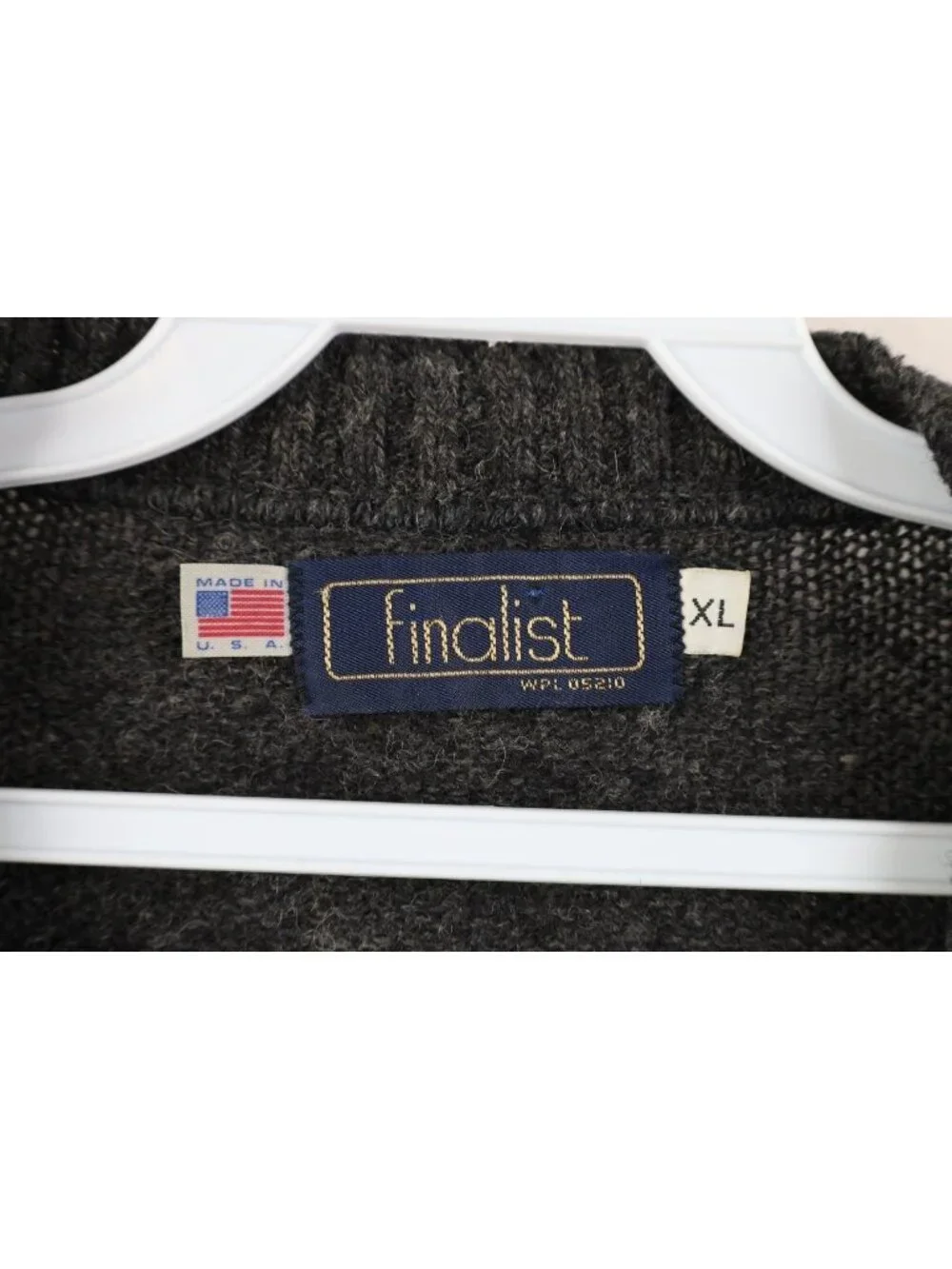 Vtg 90s Streetwear Mens XL Wool Blend Knit Herringbone V-Neck Sweater Vest USA